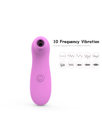 Stimulateur de clitoris par vibrations sur membranes rose 10 Vitesses De Voyage - BOZ-035PNK